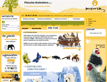 Tablet Screenshot of peluche-animaliere.com